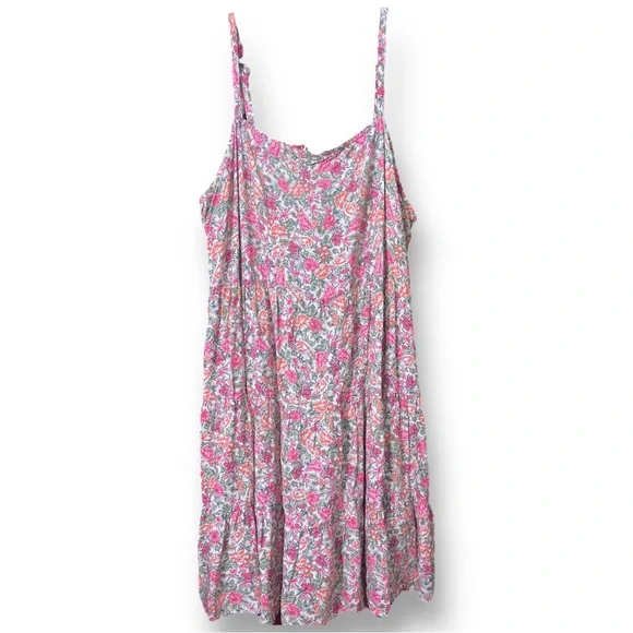Old Navy Floral Square Neck Tiered Babydoll Dress - Picture 1 of 5